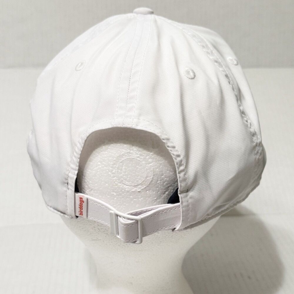 Birddogs Performance Hat Cap Strapback Adjustable White Lightweight Logo - Picture 2 of 8